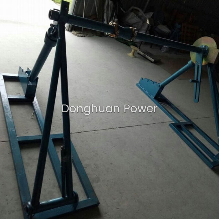 China Detachable Type Drum Brakes Spiral Rise Machinery Wire Rope Reel  Support Conductor Wire Cable Reel Stand Suppliers, Factory