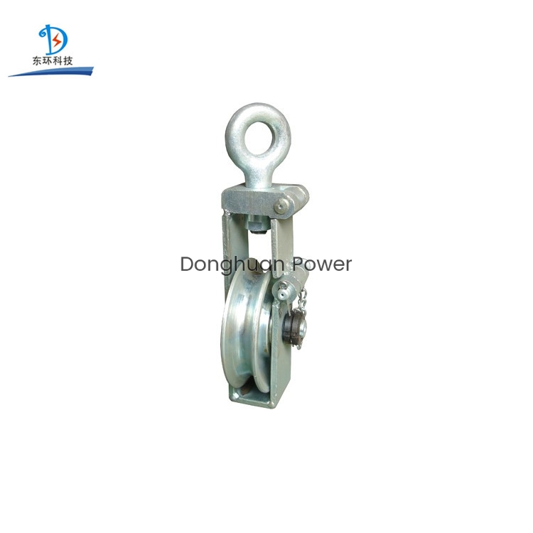 Cable Pulley Block Small Wire Rope Ending Block For Tighten Up Conductor Wire