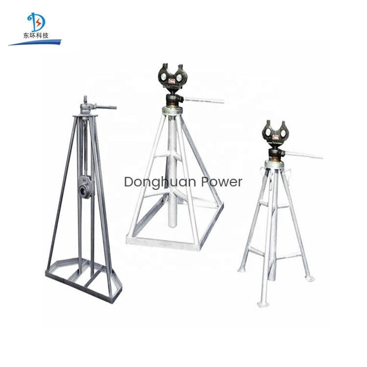 Electric Payout 1- 5ton Column Frame type Mechanical Cable Simple Reel Stand
