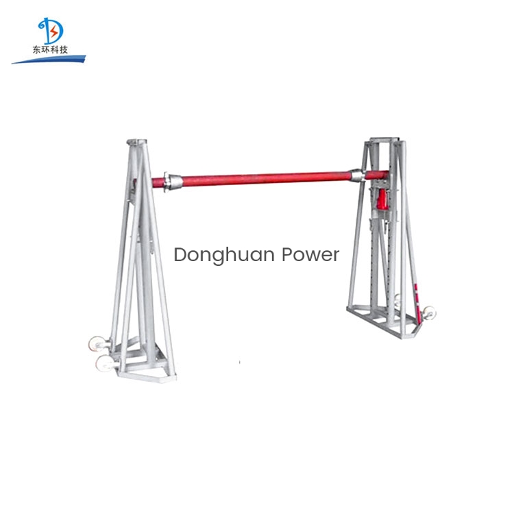 Jack Support Cable Drum Heavy Load Hydraulic Type Cable Reel Stand